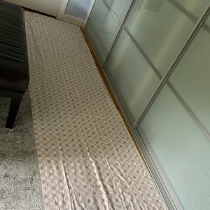 Cotton piece Quilt Patchwork New Floral Pink Cream Brown